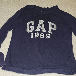 GAP Dark Blue Long Sleeve with White Logo